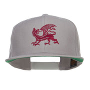 Dragon Emblem Embroidered Snapback Cap