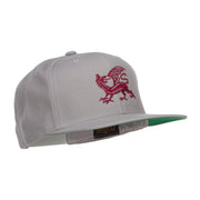 Dragon Emblem Embroidered Snapback Cap