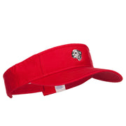 Dalmatian Head Embroidered Pro Style Cotton Washed Visor