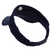 Cinco De Mayo Spices Embroidered Cotton Twill Sun Visor - Navy OSFM