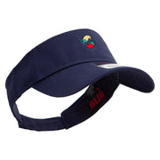 Cinco De Mayo Spices Embroidered Cotton Twill Sun Visor - Navy OSFM