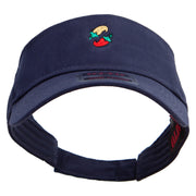 Cinco De Mayo Spices Embroidered Cotton Twill Sun Visor - Navy OSFM