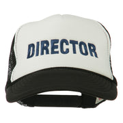 Director Embroidered Foam Mesh Back Cap