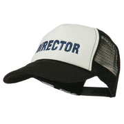 Director Embroidered Foam Mesh Back Cap