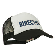 Director Embroidered Foam Mesh Back Cap