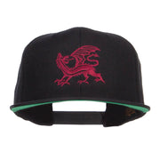 Dragon Emblem Embroidered Snapback Cap