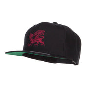 Dragon Emblem Embroidered Snapback Cap