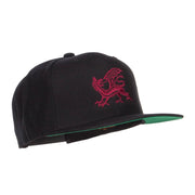 Dragon Emblem Embroidered Snapback Cap