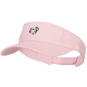 Dalmatian Head Embroidered Pro Style Cotton Washed Visor