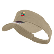 Cinco De Mayo Spices Embroidered Cotton Twill Sun Visor - Khaki OSFM