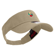 Cinco De Mayo Spices Embroidered Cotton Twill Sun Visor - Khaki OSFM