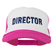 Director Embroidered Foam Mesh Back Cap