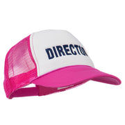 Director Embroidered Foam Mesh Back Cap