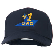 Number 1 Dad Star Embroidered Cap