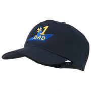 Number 1 Dad Star Embroidered Cap