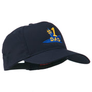 Number 1 Dad Star Embroidered Cap