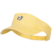 Dalmatian Head Embroidered Pro Style Cotton Washed Visor