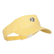 Dalmatian Head Embroidered Pro Style Cotton Washed Visor