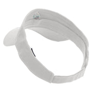 Cinco De Mayo Spices Embroidered Cotton Twill Sun Visor - White OSFM