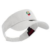 Cinco De Mayo Spices Embroidered Cotton Twill Sun Visor - White OSFM