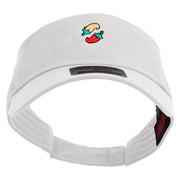 Cinco De Mayo Spices Embroidered Cotton Twill Sun Visor - White OSFM