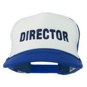 Director Embroidered Foam Mesh Back Cap