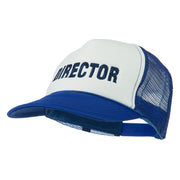 Director Embroidered Foam Mesh Back Cap