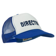 Director Embroidered Foam Mesh Back Cap