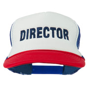 Director Embroidered Foam Mesh Back Cap