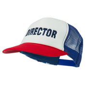 Director Embroidered Foam Mesh Back Cap