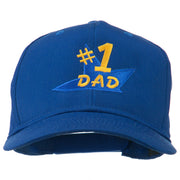 Number 1 Dad Star Embroidered Cap