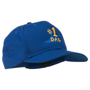 Number 1 Dad Star Embroidered Cap