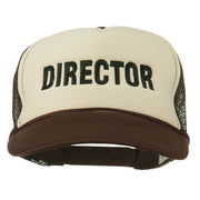 Director Embroidered Foam Mesh Back Cap