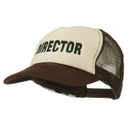 Director Embroidered Foam Mesh Back Cap