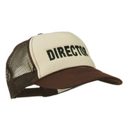 Director Embroidered Foam Mesh Back Cap