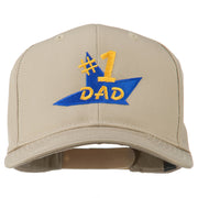 Number 1 Dad Star Embroidered Cap