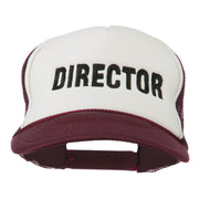 Director Embroidered Foam Mesh Back Cap