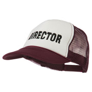 Director Embroidered Foam Mesh Back Cap