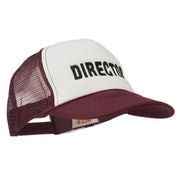 Director Embroidered Foam Mesh Back Cap