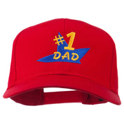 Number 1 Dad Star Embroidered Cap