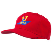 Number 1 Dad Star Embroidered Cap