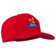 Number 1 Dad Star Embroidered Cap