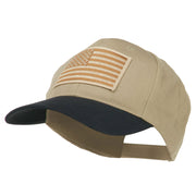 Desert American Flag Patched Two Tone High Cap