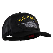 U.S. Army Tank Patched Solid Cotton Twill Mesh Prostyle Cap - Black OSFM