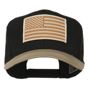 Desert American Flag Patched Two Tone High Cap