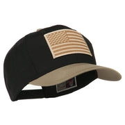 Desert American Flag Patched Two Tone High Cap