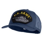 U.S. Army Tank Patched Solid Cotton Twill Mesh Prostyle Cap - Navy OSFM