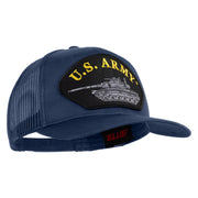 U.S. Army Tank Patched Solid Cotton Twill Mesh Prostyle Cap - Navy OSFM