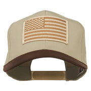 Desert American Flag Patched Two Tone High Cap