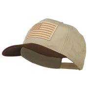 Desert American Flag Patched Two Tone High Cap